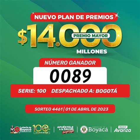 último sorteo de boyaca 2023